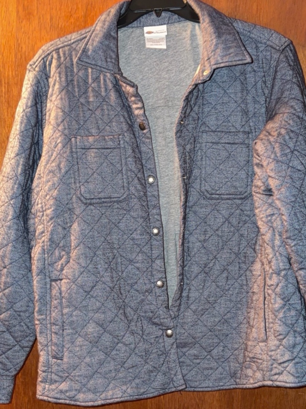 Dickies women’s Quilted Snap-Front Jacket - Blue